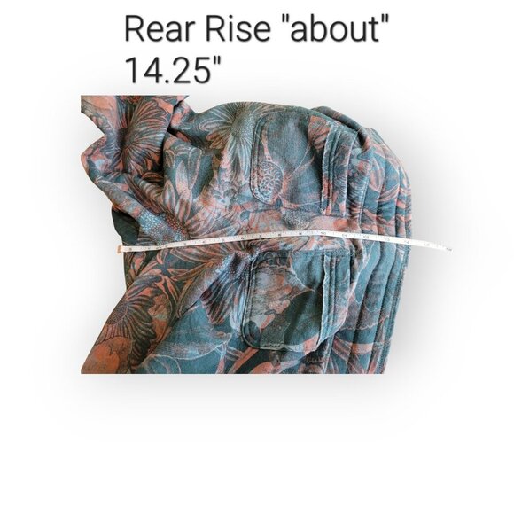 Anthropologie Daily Practice Slim-Fit Teal Floral Jogger Sweatpants, XSP - Picture 7 of 11